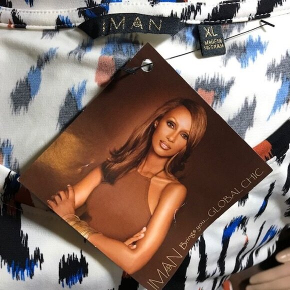 Iman Global Animal Symphony Print Jersey Top - Picture 14 of 16